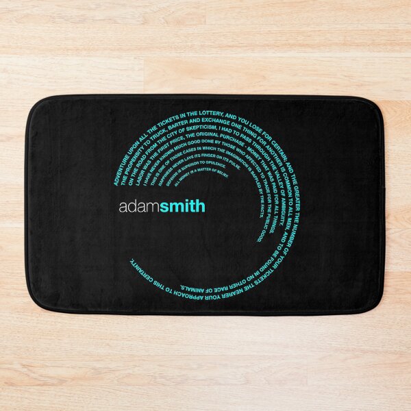 Item preview, Adam Smith famous quotes poster [aqua] designed and sold by CMYKStudio.