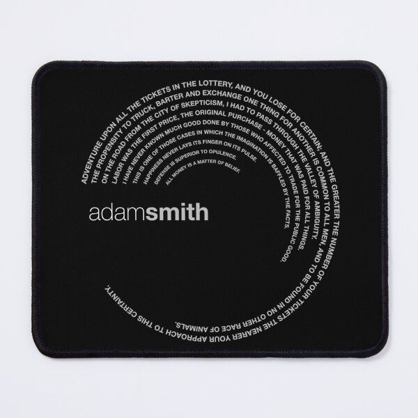 Item preview, Adam Smith famous quotes poster [silver] designed and sold by CMYKStudio.