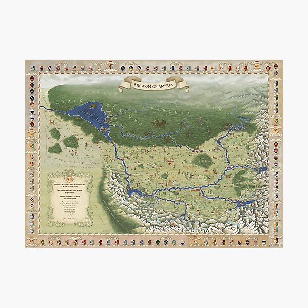 Item preview, SYMBAROUM AMBRIA MAP HERALDRY designed and sold by PuckShop.