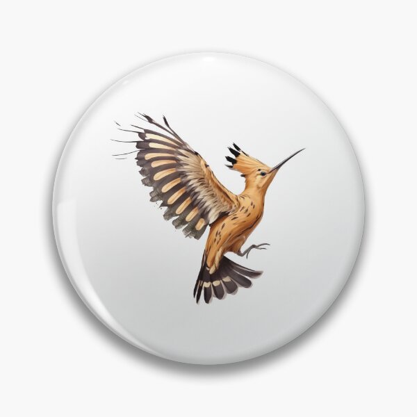 Item preview, Hoopoe flying, hoopoe bird flying, bird flying designed and sold by GreyStanzione1.