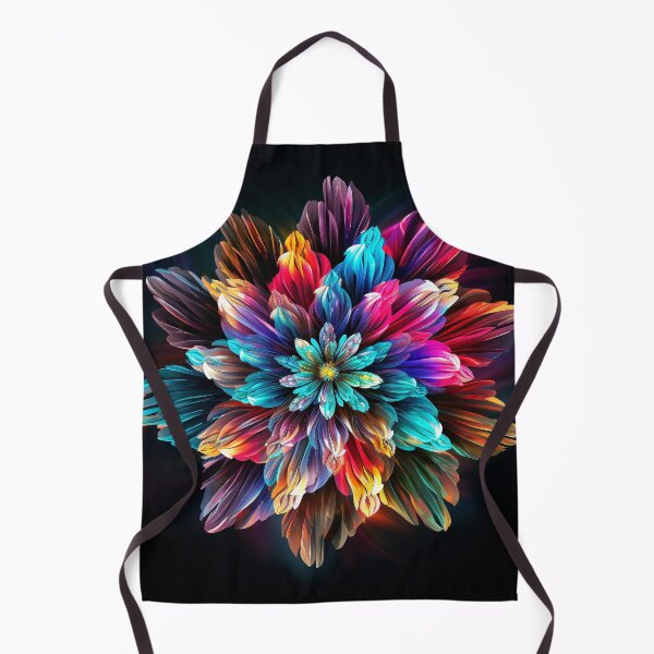 Item preview, Colorful flower on black background designed and sold by FlyingRaven1.