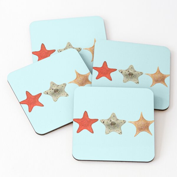 Item preview, The Epoch Collection Australian Starfish from Echinoderms from Australia 1938 baby blue designed and sold by Coastal Garden Design Studio.