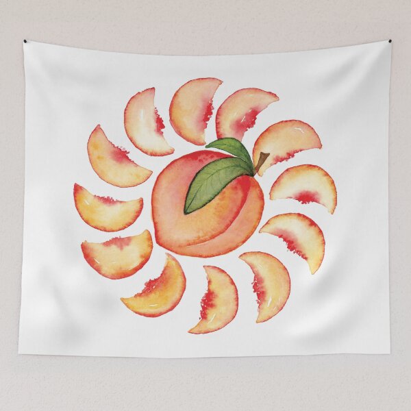 Item preview, Watercolor Peaches designed and sold by Juliafrmscratch.
