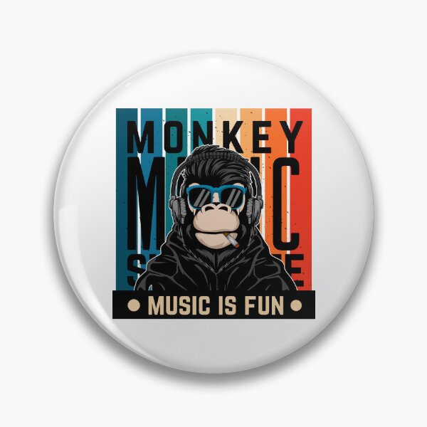 Item preview, Cool monkey cartoon with headphones, monkey cartoon music, cool monkey music designed and sold by GreyStanzione1.