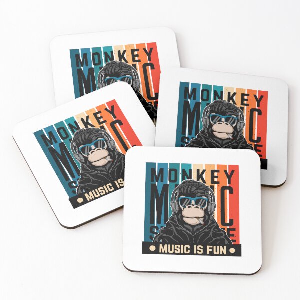 Item preview, Cool monkey cartoon with headphones, monkey cartoon music, cool monkey music designed and sold by GreyStanzione1.