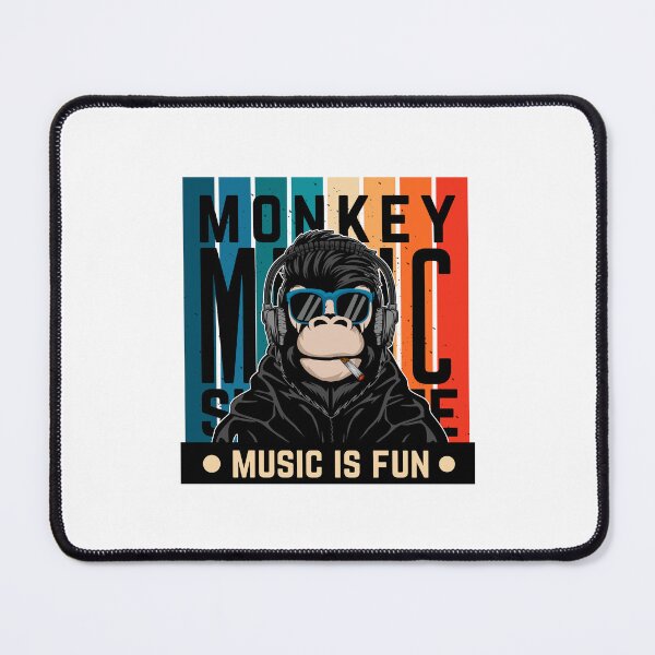 Item preview, Cool monkey cartoon with headphones, monkey cartoon music, cool monkey music designed and sold by GreyStanzione1.