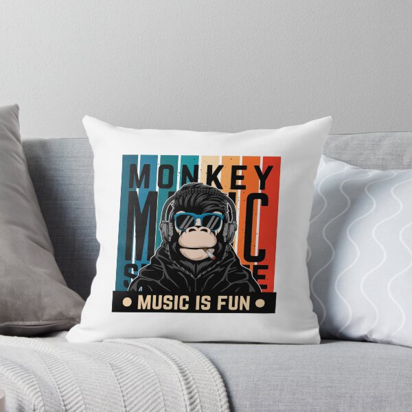 Item preview, Cool monkey cartoon with headphones, monkey cartoon music, cool monkey music designed and sold by GreyStanzione1.