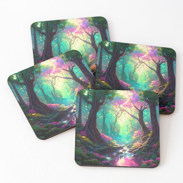 Item preview, A serene forest with tall trees  designed and sold by Lannanun.