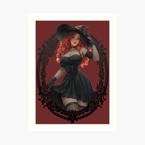 Halloween Young Sexy Beautiful Witch" Art Print for Sale by JoyPhotoArt |  Redbubble
