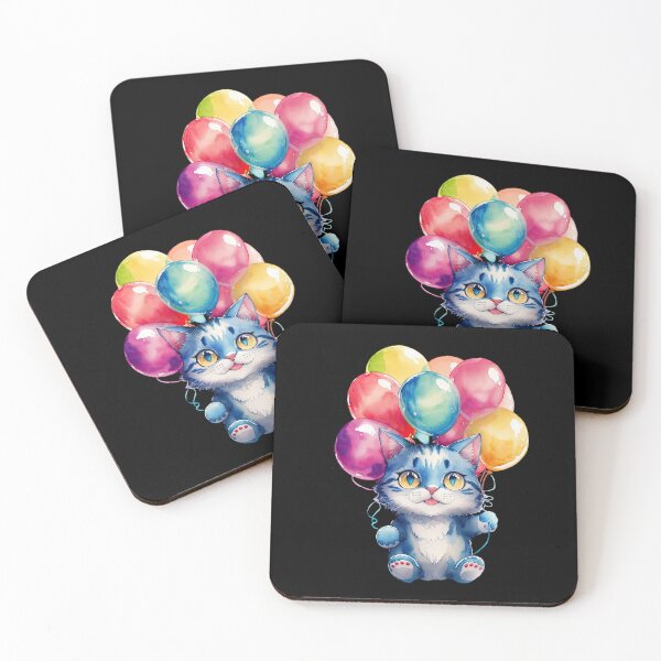 Item preview, Balloon Cat's Whimsy designed and sold by pixclipart.