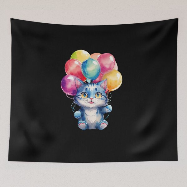 Item preview, Balloon Cat's Whimsy designed and sold by pixclipart.