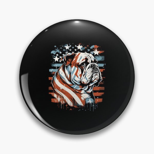 Item preview, pulldog with us flag, pulldog with us flag background, dog with us flag background designed and sold by GreyStanzione1.