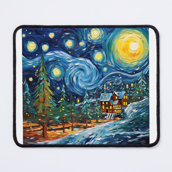 Item preview, Festive Brushstrokes: A Vibrant Christmas Celebration 1 designed and sold by Popqu1zArt.