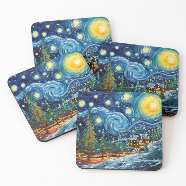 Item preview, Festive Brushstrokes: A Vibrant Christmas Celebration 1 designed and sold by Popqu1zArt.