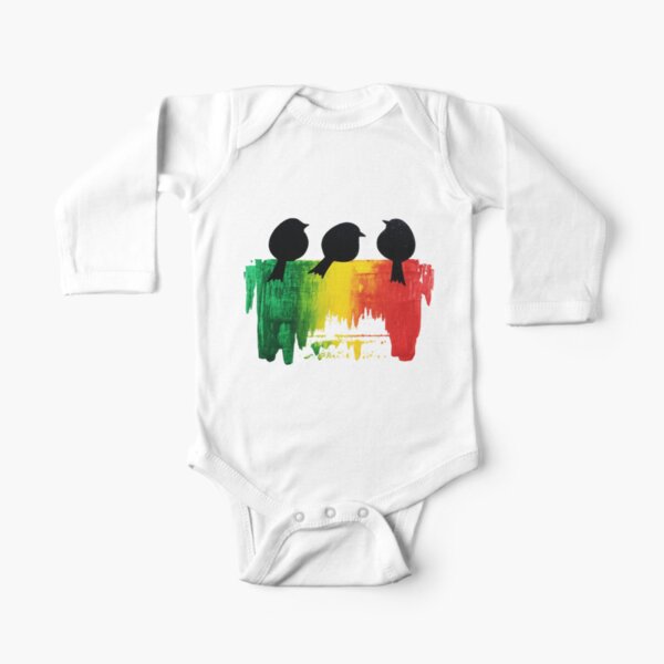 Three Little Birds Long Sleeve Baby One-Piece
