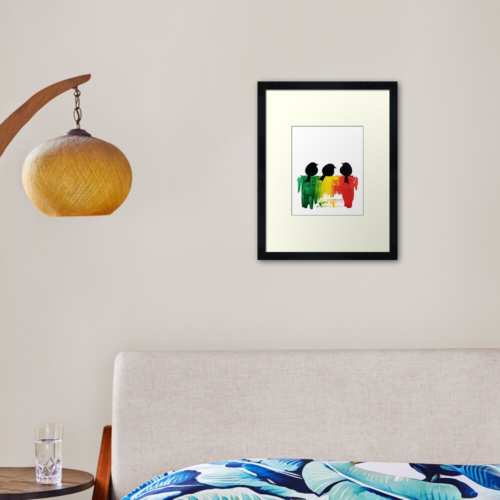 Three Little Birds Framed Art Print