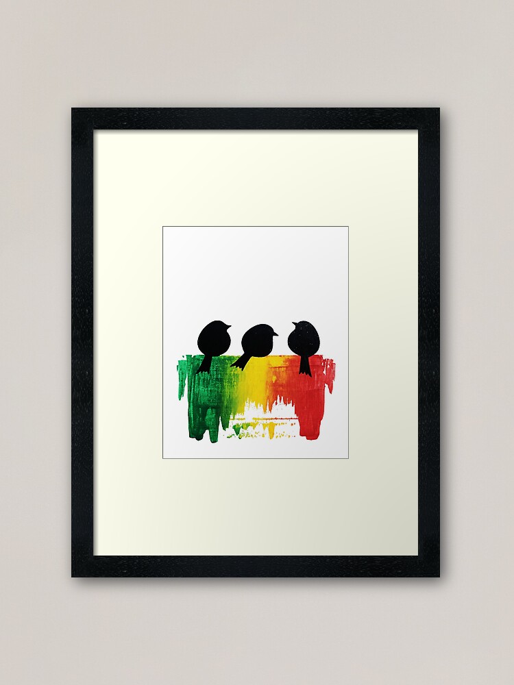 Alternate view of Three Little Birds Framed Art Print