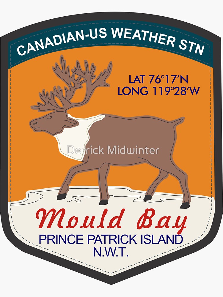 "Mould Bay Weather Station" Sticker by DarrenMudwater Redbubble