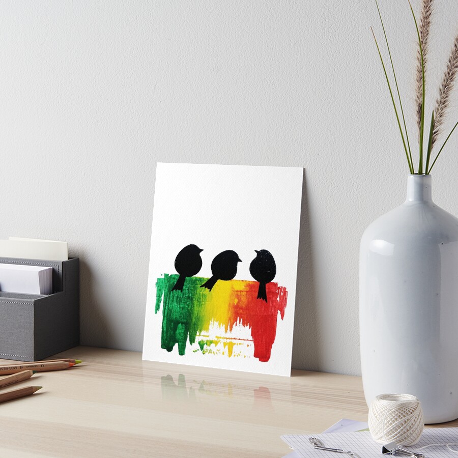 Three Little Birds Art Board Print