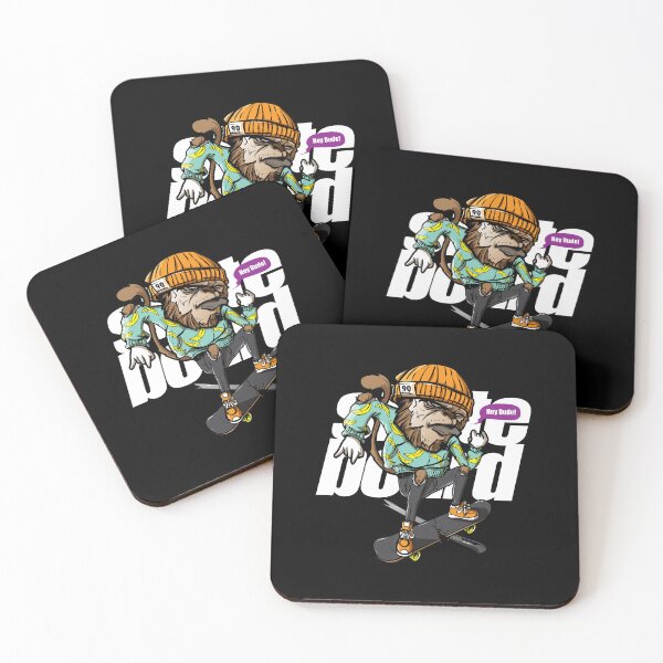 Item preview, Monkey playing skateboard, monkey skateboard, cool monkey skateboard designed and sold by GreyStanzione1.