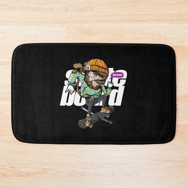 Item preview, Monkey playing skateboard, monkey skateboard, cool monkey skateboard designed and sold by GreyStanzione1.