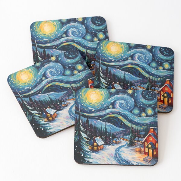 Item preview, Festive Brushstrokes: A Vibrant Christmas Celebration 4 designed and sold by Popqu1zArt.
