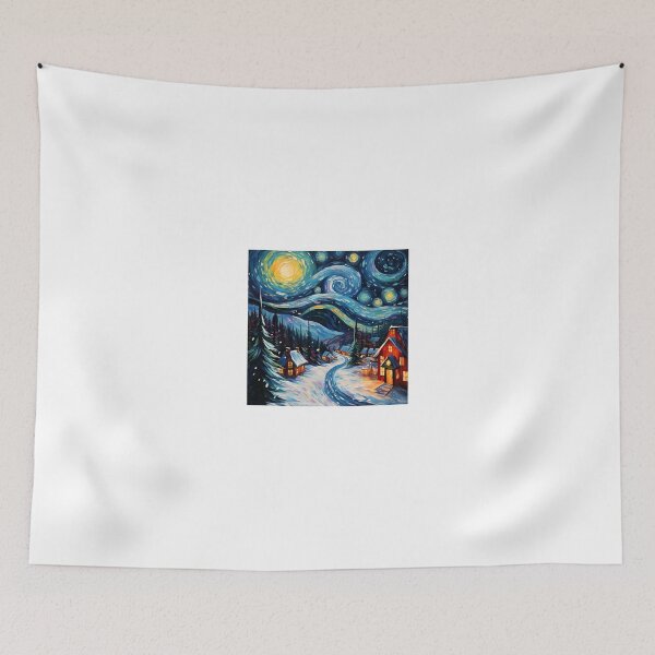 Item preview, Festive Brushstrokes: A Vibrant Christmas Celebration 4 designed and sold by Popqu1zArt.