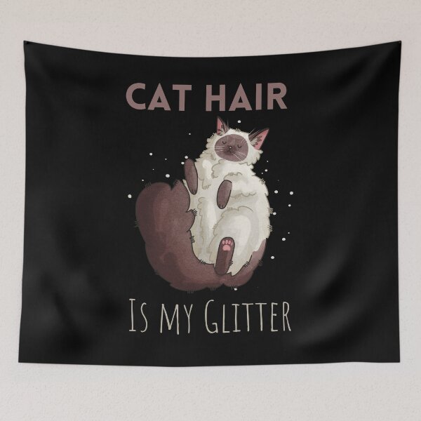 Item preview, Cat Hair is my Glitter - Ragdoll Furbaby - Gifts for Cat Lovers designed and sold by FelineEmporium.