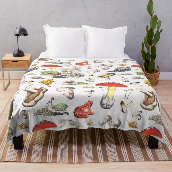Item preview, Cute Vintage Cottagecore Forest Mushrooms Frogs Snails Plants designed and sold by tanjica.