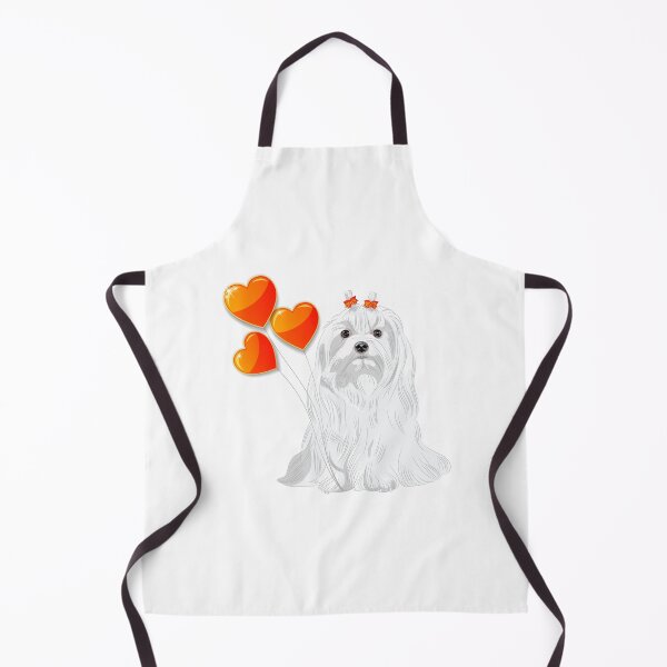 Item preview, maltese dog with heart icon, cute maltese dog with heart, white dog with heart icon designed and sold by GreyStanzione1.