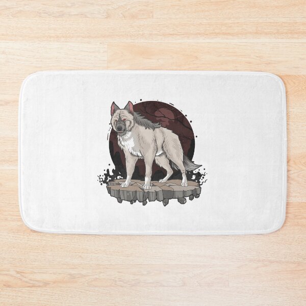 Item preview, angry wolf beast, wolf beast dog, angry wolf beast on the stone designed and sold by GreyStanzione1.