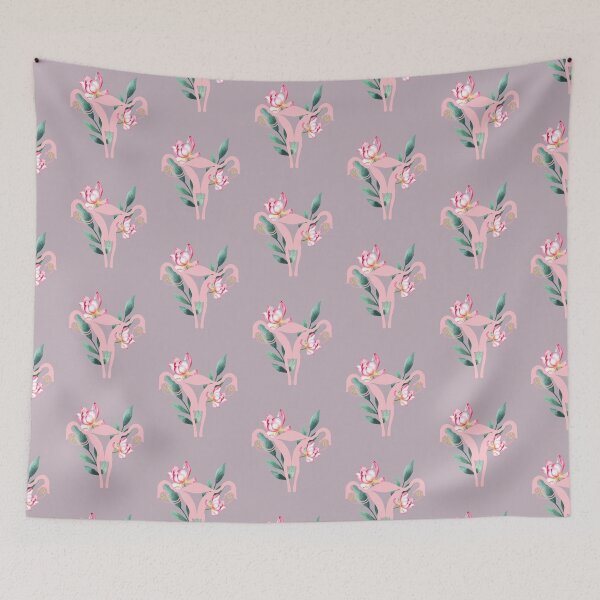 Item preview, Floral female reproductive system hysterectomy memory gift designed and sold by Lady-Frost.