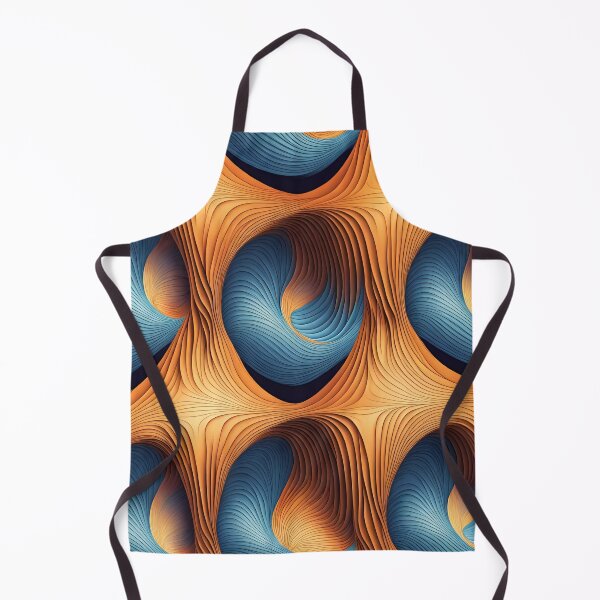 Item preview, Blue & Yellow Abstract Curves Pattern. designed and sold by ARichArts.