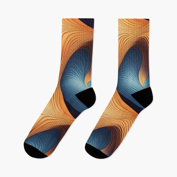 Item preview, Blue & Yellow Abstract Curves Pattern. designed and sold by ARichArts.