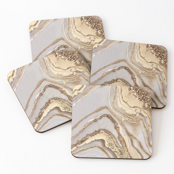 Item preview, Gold and White Marble Texture designed and sold by CulinaryCenter.