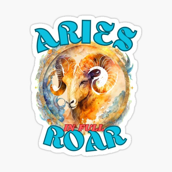 Item preview, Aries In Full Roar. aries season designed and sold by ZodiacWonders.