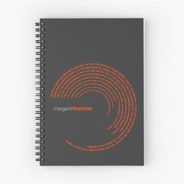 Item preview, Margaret Thatcher famous quotes poster [orangered] designed and sold by CMYKStudio.