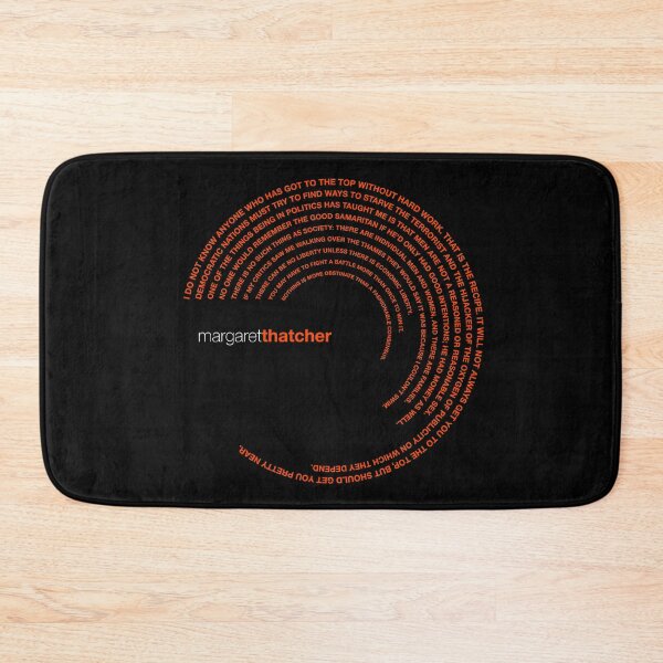 Item preview, Margaret Thatcher famous quotes poster [orangered] designed and sold by CMYKStudio.