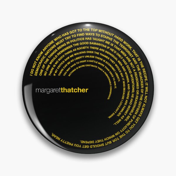 Item preview, Margaret Thatcher famous quotes poster [gold] designed and sold by CMYKStudio.