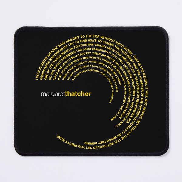 Item preview, Margaret Thatcher famous quotes poster [gold] designed and sold by CMYKStudio.