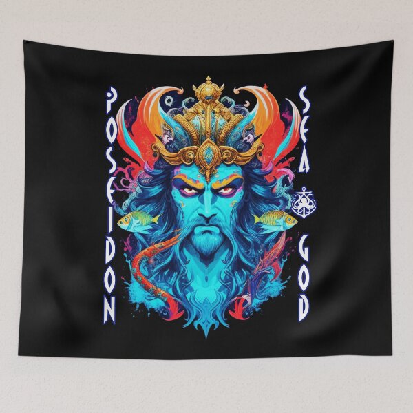 Item preview, Poseidon Fierce Greek God of Oceans from Olympus designed and sold by Ridiculam Toga.
