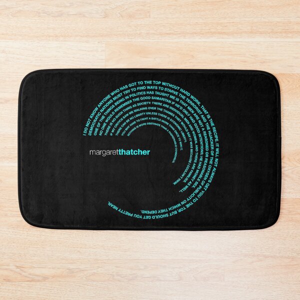 Item preview, Margaret Thatcher famous quotes poster [aqua] designed and sold by CMYKStudio.