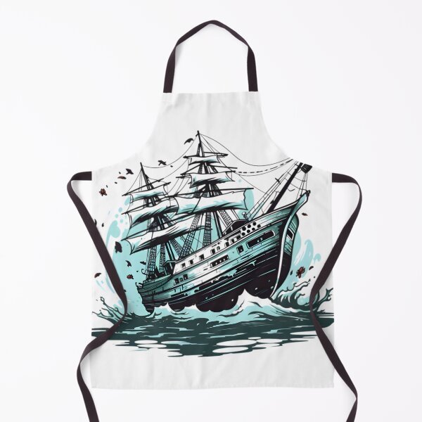 Item preview, Ghost Ship at Midnight - Haunting Nautical Art designed and sold by taujiart.