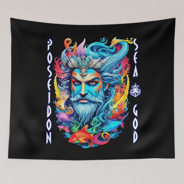 Item preview, Poseidon Fierce Greek God of Sea and Storms from Olympus designed and sold by Ridiculam Toga.