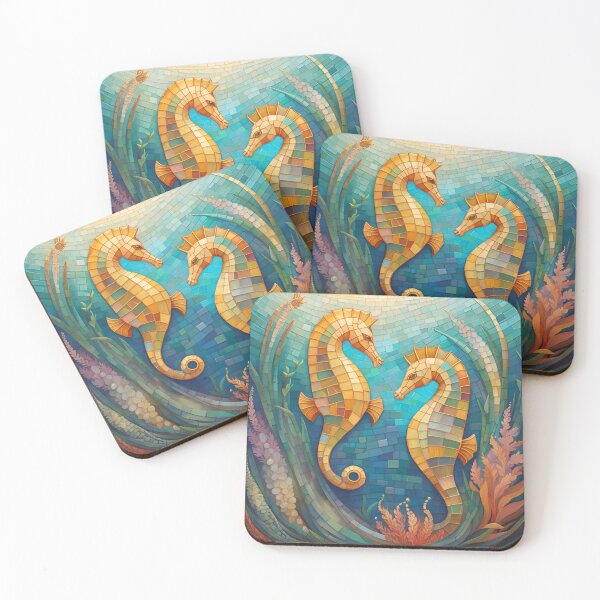 Item preview, Mosaic Seahorses designed and sold by purplesensation.
