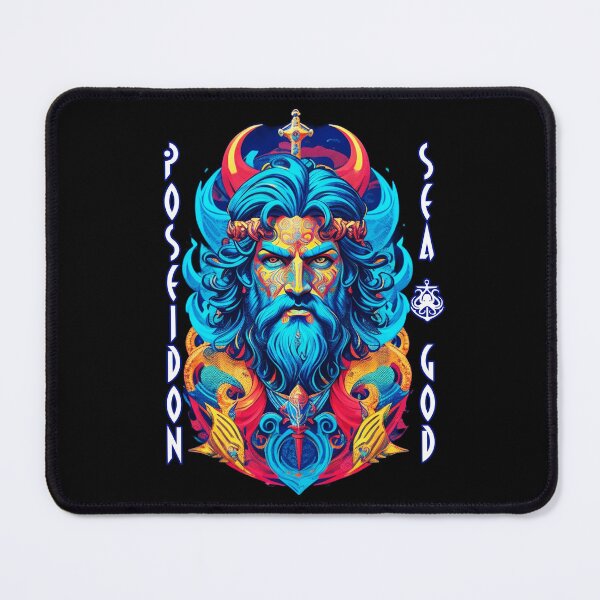 Item preview, Poseidon Fierce Greek God of Seas, Earthquakes and Storms from Olympus designed and sold by Ridiculam Toga.
