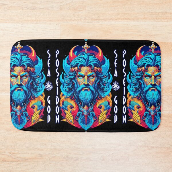 Item preview, Poseidon Fierce Greek God of Seas, Earthquakes and Storms from Olympus designed and sold by Ridiculam Toga.