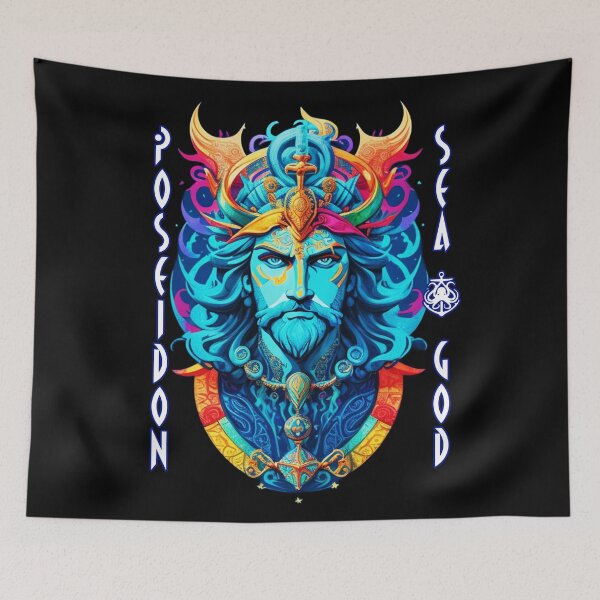 Item preview, Poseidon Fierce Greek God of Sea, Earthquakes and Storms from Olympus designed and sold by Ridiculam Toga.