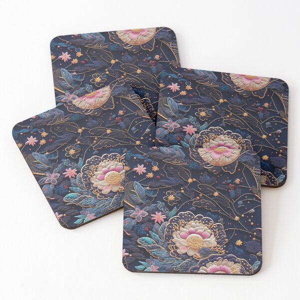 Item preview, Beautiful and unusual flower embroidery art designed and sold by Natcharee.