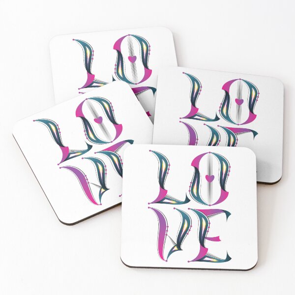 Item preview, LOVE - Calligraphy Illustrated in a Custom Renaissance Style designed and sold by House of Sadu by Craitza.